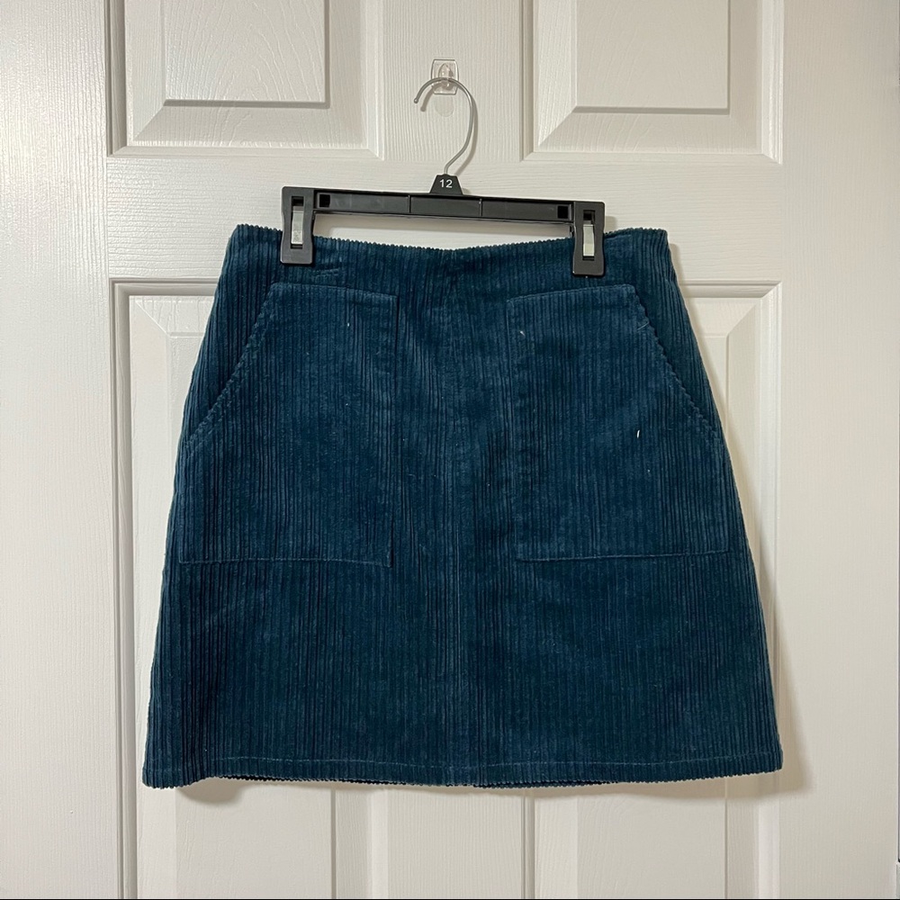 Corduroy High Waisted Skirt